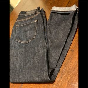 Baldwin Jeans, Slim/Straight Fit. Selvedge Size 30